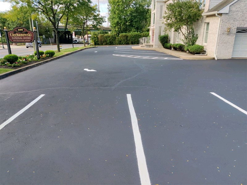 white lines in small business parking lot wenonah nj